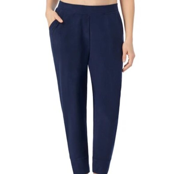 Cuddl Duds Pants - #1496 Cuddl Duds x Jennifer Lake Fleecewear with Stretch Cropped Jogger